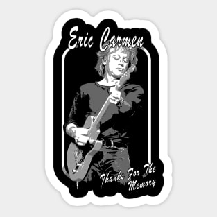 Eric Carmen black and white vintage Sticker